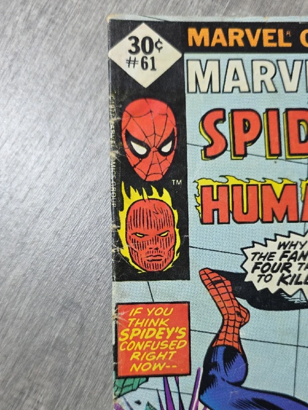 Marvel Spider-Man & Human Torch Comic Wall Art - Multicolor